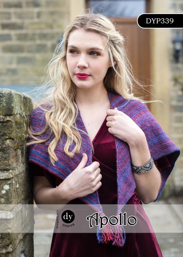 DYP339 Ladies Double Knitting Shawl Pattern