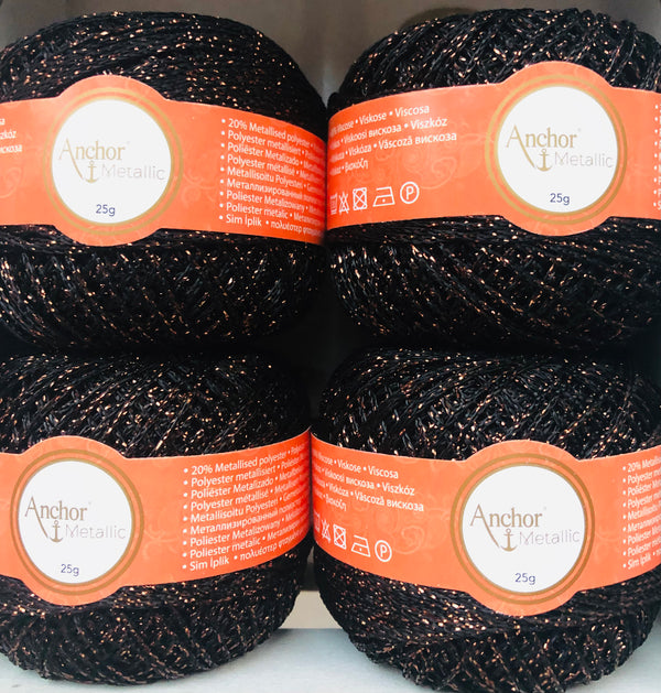 Anchor Metallic crochet yarn - The Sewing Box