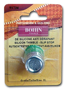 Bohin XL Silicon Red Thimble - Slip Stop