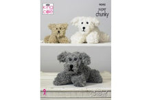 King Cole Super Chunky Tufty Dog Knitting Pattern