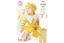 6022 King Cole Babies DK Baby Set Knitting Pattern