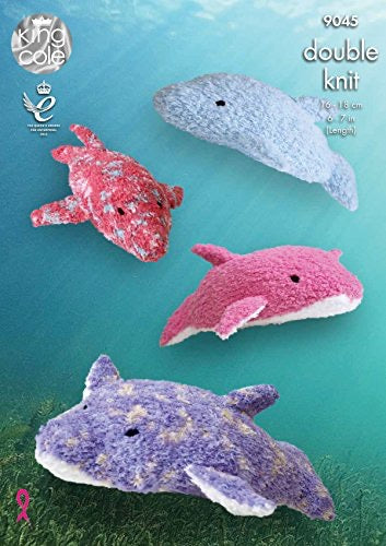 9045 King Cole Dolphin Toy Double Knitting Pattern