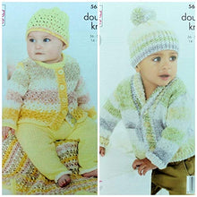 5633 King Cole Baby Set: Knitted in Baby Splash Double Knitting Pattern