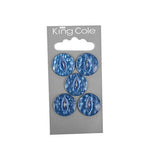 King Cole Buttons Round Large 20mm X 5 buttons per card