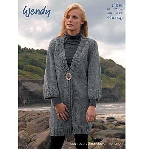 5693 Wendy Ladies Chunky Jacket Pattern